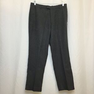 Michael Brandon Mens 36X30 (35X29) Dress Pants Gray  Casual Trousers Flat Front